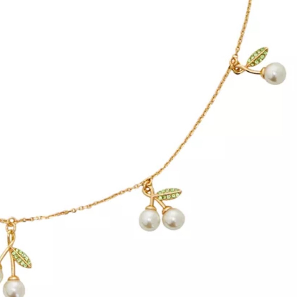 kate spade new york Cherie Gold-Tone Pavé Necklace, 17"-20 - Picture 4 of 6